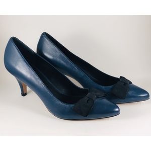 💙 NWOT Navy Signature LL Bean Kitten Heels W 8
